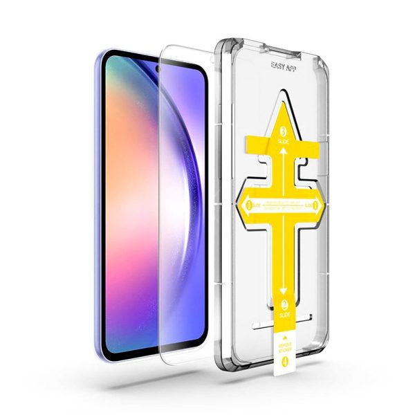 Samsung Galaxy A55 (5G) Mobile Origin Beskyttelsesglas - Case Friendly - Gennemsigtig For Sale