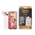 iPhone 15 PanzerGlass 2-i-1 Bundle m. EasyAligner - Skærmbeskyttelse (UWF)   Kamerabeskyttelse - Gennemsigtig   Sort For Discount