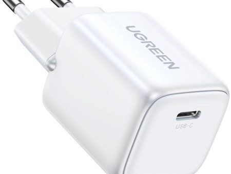 Ugreen PD 30W GaN USB-C Hurtig Vægoplader - Hvid Online Sale