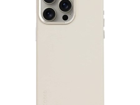 Decoded iPhone 15 Pro Læder Cover - MagSafe Kompatibel - Clay For Sale