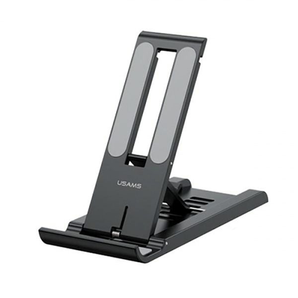 Usams Foldbar Mobil   Tablet Stander - Sort For Cheap