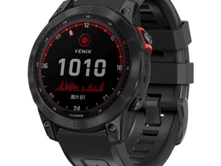 Universal Garmin 26mm QuickFit Tech-Protect Icon Band Silikone Rem - Sort Online