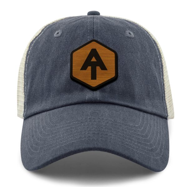 Appalachian Trail Wood Grain Patch Relaxed Trucker For Cheap