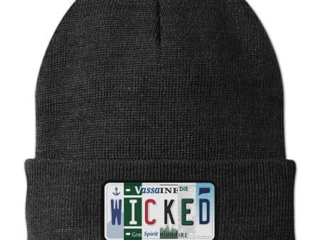 Wicked License Plate Cuff Knit For Cheap