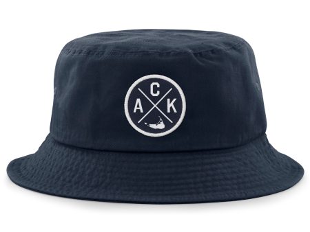 Nantucket ACK Emblem Bucket Hat For Sale