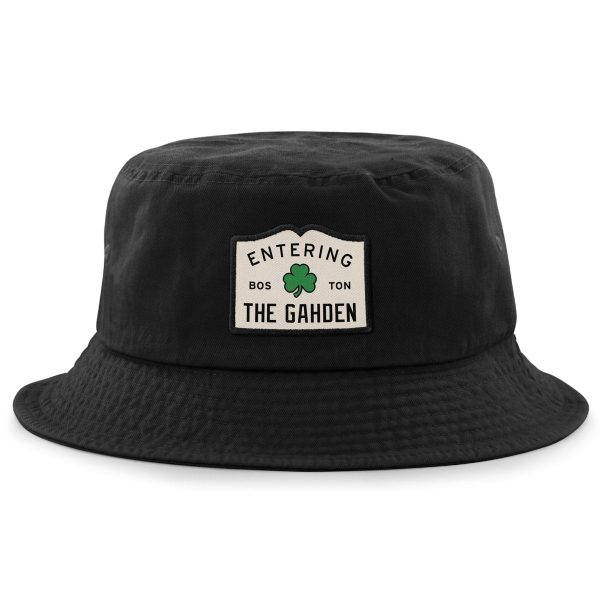 Entering The Gahden Shamrock Patch Bucket Hat For Discount