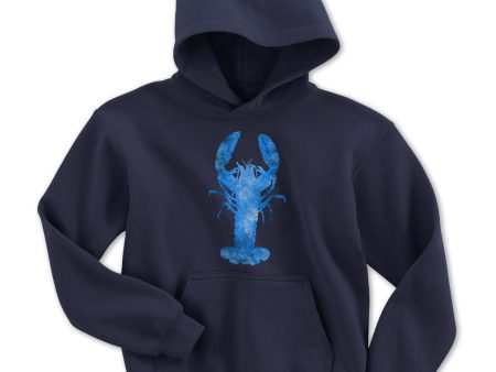 Blue Lobster Watercolor Youth Hoodie Online Sale