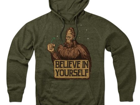 Believe in Yourself Bigfoot Hoodie For Discount