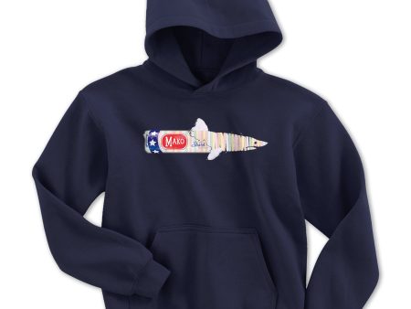 Mako Shark Youth Hoodie For Cheap