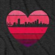 Boston Heart Retro Skyline T-Shirt Online