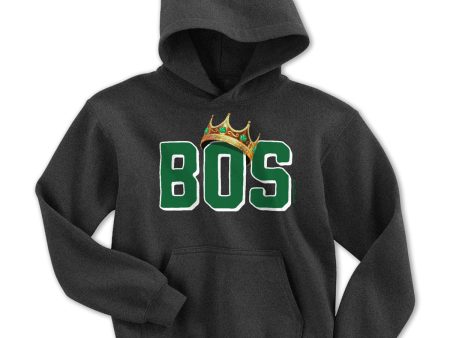 BOS Boston Crowned Basketball Champions Youth Hoodie Cheap