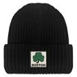 Boston Shamrock Printed Patch Chunky Knit Sale