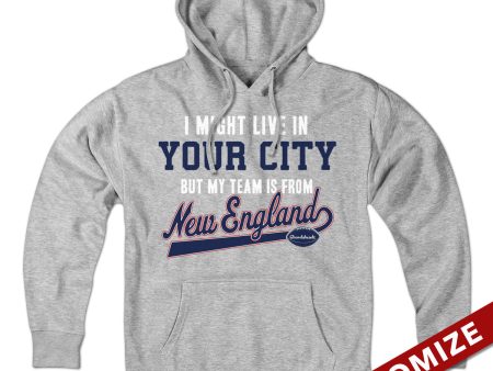 My Football Team Is In New England Custom Hoodie Supply