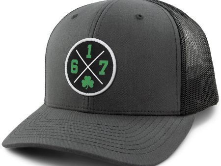 617 Shamrock Emblem Classic Snapback Trucker Discount