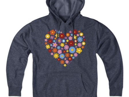 Spring Flowers Heart Hoodie Discount