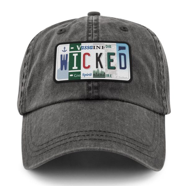 Wicked License Plate Washed Dad Hat on Sale