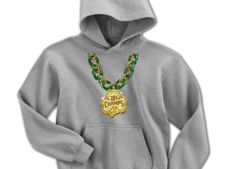 Boston Basketball Champions Shamrock Chain Youth Hoodie Online Hot Sale