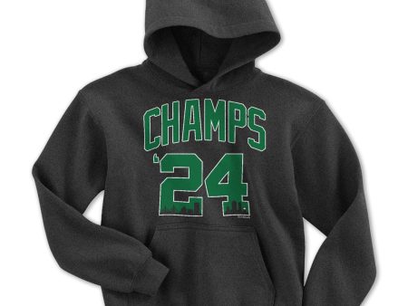 2024 Champs Boston Basketball Championship Youth Hoodie For Sale