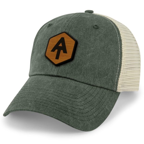 Appalachian Trail Wood Grain Patch Relaxed Trucker For Cheap