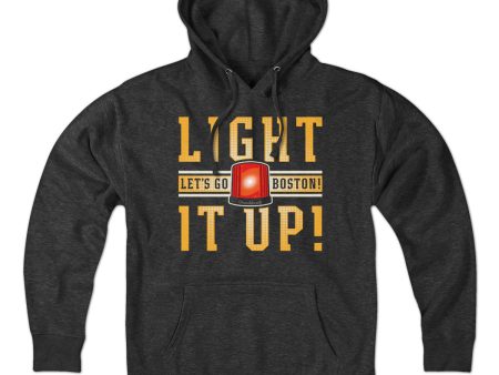 Light It Up Boston Hockey Hoodie Fashion