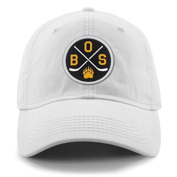 BOS Hockey Emblem Dad Hat For Cheap