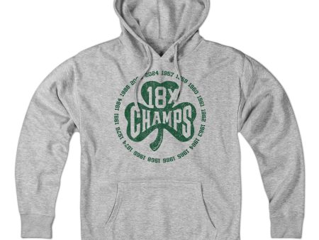 18x Boston Basketball Champions Shamrock Hoodie Sale