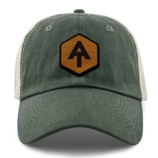 Appalachian Trail Wood Grain Patch Relaxed Trucker For Cheap