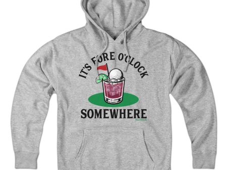 It s Fore O  Clock Somewhere Golf Cocktail Hoodie Hot on Sale