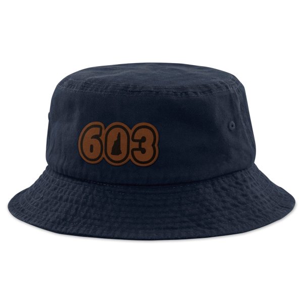 603 New Hampshire Leather Patch Bucket Hat Sale