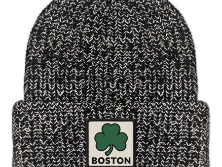 Boston Shamrock Printed Patch Chunky Knit Sale