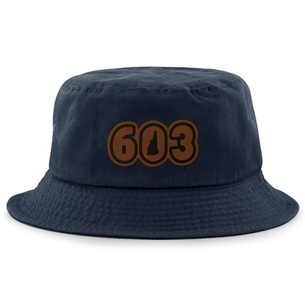 603 New Hampshire Leather Patch Bucket Hat Sale