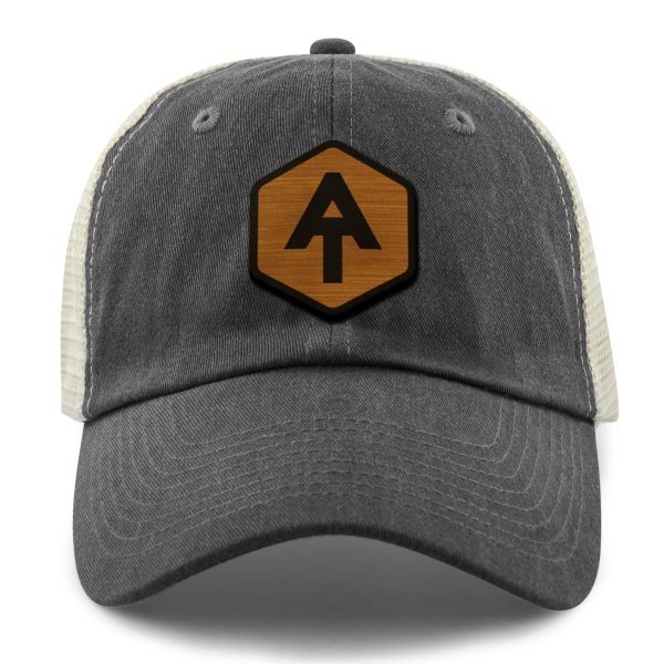 Appalachian Trail Wood Grain Patch Relaxed Trucker For Cheap