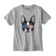 Patriotic Boston Terrier Youth T-Shirt For Cheap