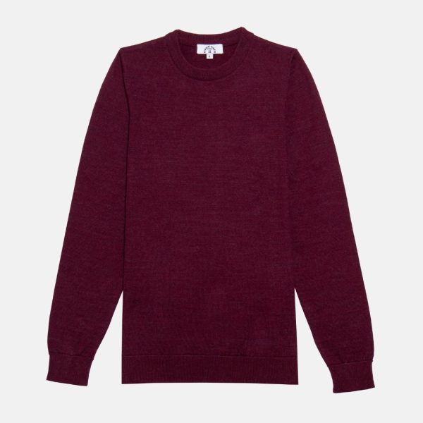 The Vasa Burgundy Crewneck Sweater Online