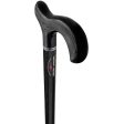 Scratch & Dent Extra Tall Black Folding Carbon Fiber Derby Walking Cane With Adjustable Folding Carbon Fiber Shaft V1861 Online