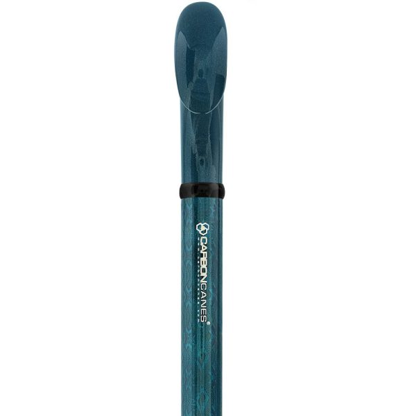 Scratch & Dent Blue 3D Diamond Pattern Adjustable Derby Carbon Fiber Walking Cane  V1845 For Discount