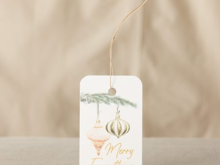 Golden Tidings Gift Tag - 10 Pack Fashion