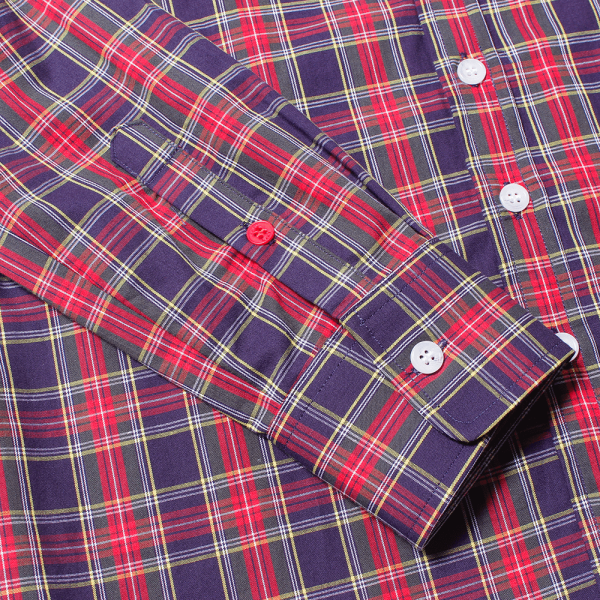 Red and Navy Plaid Shirt Supply