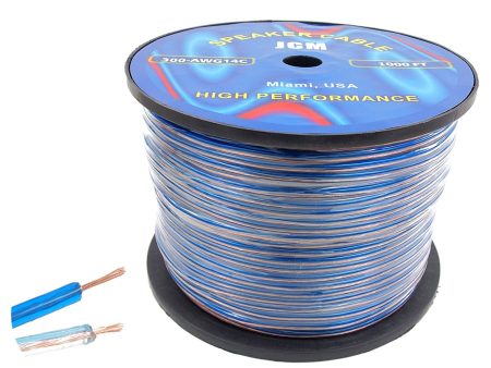 300-AWG14 C 1KFT 14GA 2C Clear Spek.Cable Discount