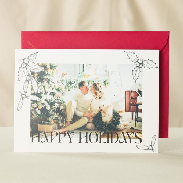 Under the Mistletoe Photo Card For Discount