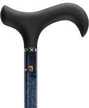 Scratch & Dent Blue Watercolor Derby Carbon Fiber Walking Cane V1864 Fashion