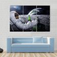 Astronaut Sitting On The Moon Canvas Wall Art Online Hot Sale