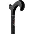 Scratch & Dent Extra Tall Black Folding Carbon Fiber Derby Walking Cane With Adjustable Folding Carbon Fiber Shaft V1861 Online