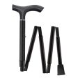 Scratch & Dent Black Triple Wound Carbon Fiber Mini Folding & Adjustable Fritz Walking Cane V1854 Online Sale