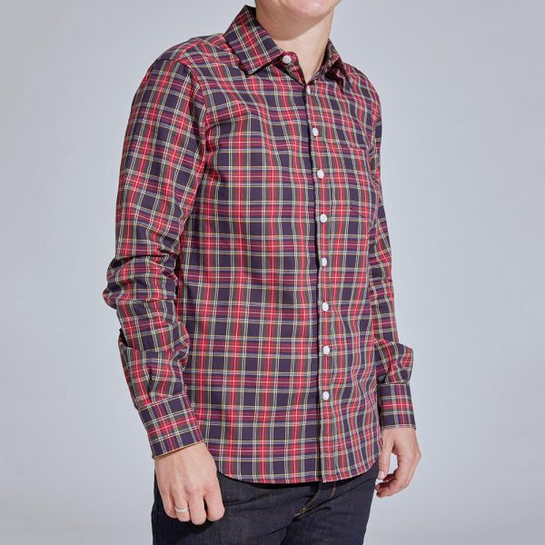 Red and Navy Plaid Shirt Supply