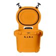 LAKA Coolers 30 Qt Cooler w Telescoping Handle  Wheels - Orange [1086] Sale