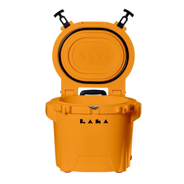 LAKA Coolers 30 Qt Cooler w Telescoping Handle  Wheels - Orange [1086] Sale