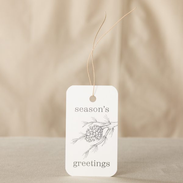 Season s Greetings Gift Tag - 10 Pack For Cheap