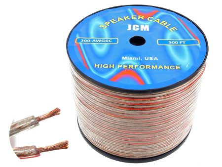 300-AWG6 C 500FT 6GA 2C Clear Spek Cable Supply