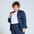 The Georgie Navy Suit Blazer - Extended Sizes Discount